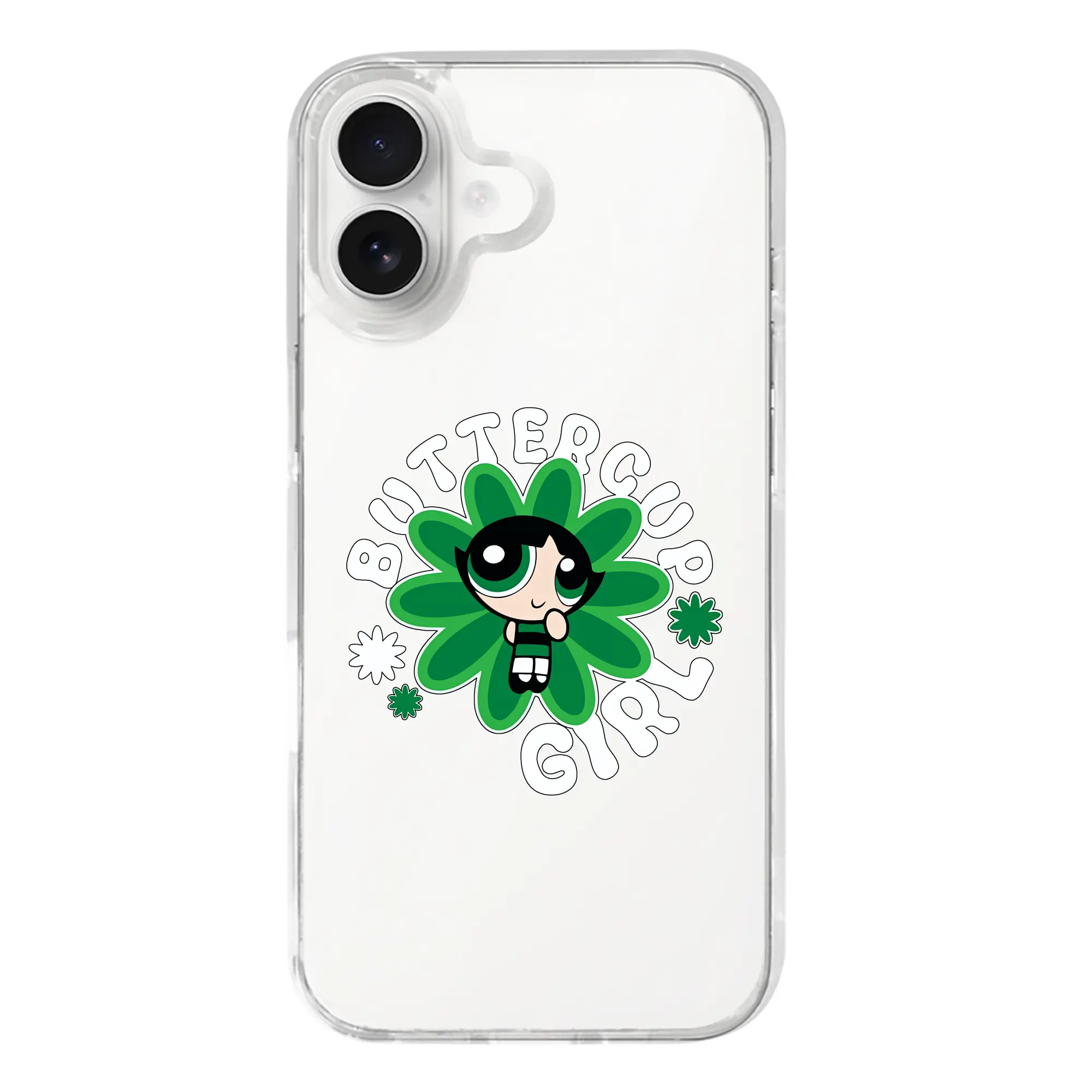 パワパフガールズ グッズ バターカップ - iPhone 17シリーズ 透明スマホケース – 薄型・耐衝撃・精密フィット保護カバー